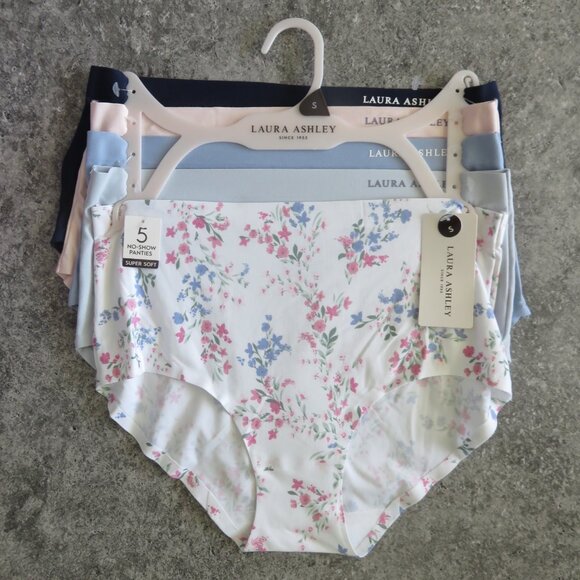 (#N-1) Laura Ashley Super Soft 5 piece set Briefs Panties - Picture 1 of 4